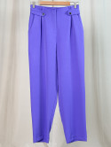 Clarisse, pantalon classique, coloris violet devant